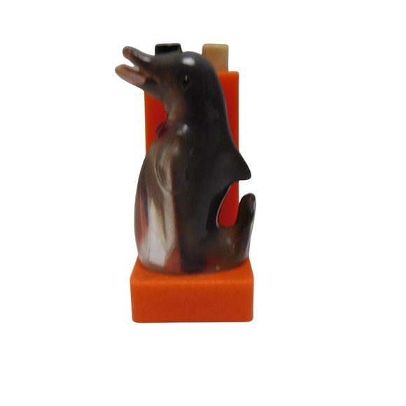 Vintage Double Dolphin Dual Salt And Pepper Shaker Mechanical Set Florida - Picture 3 of 6